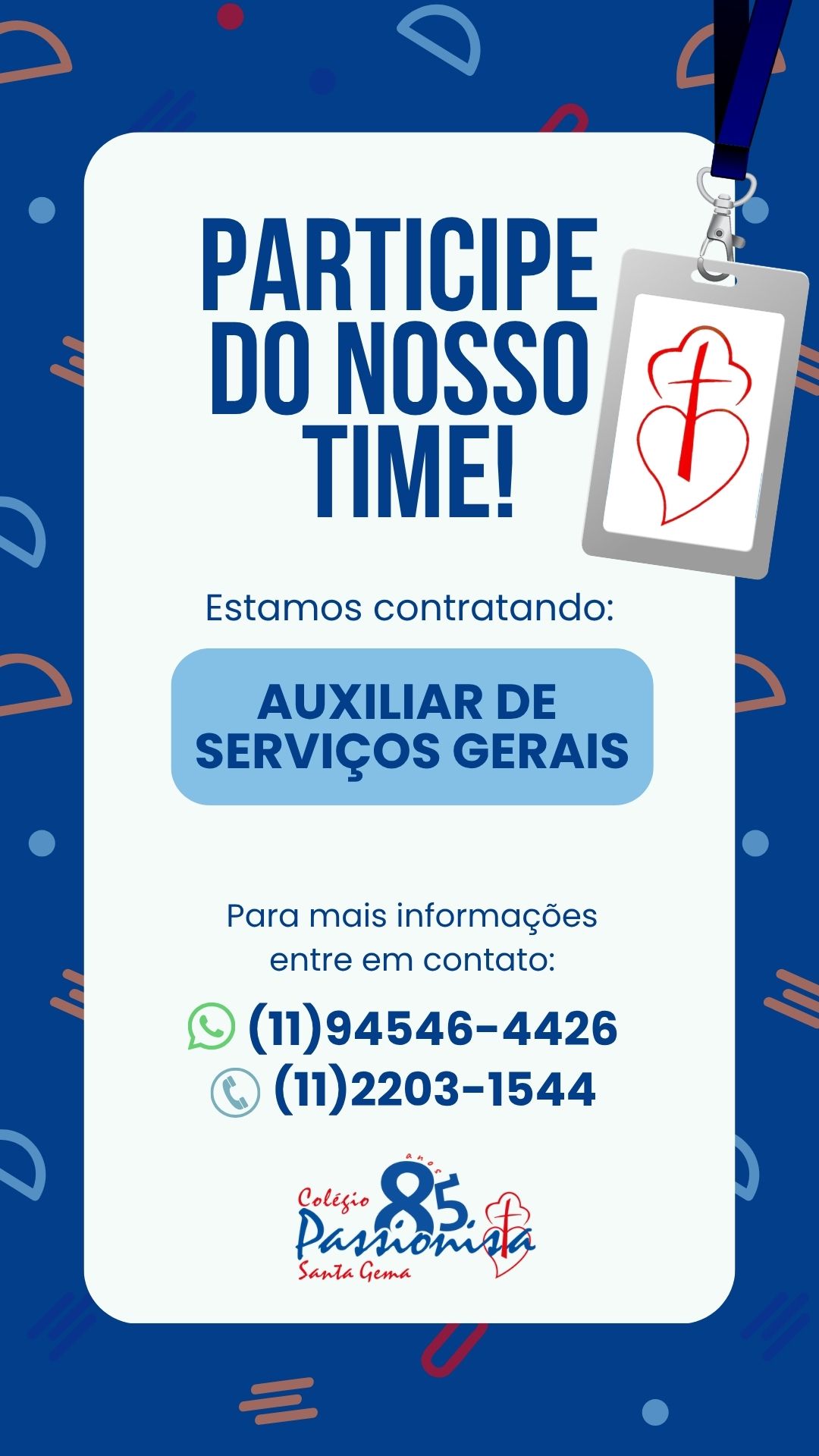 Alerta de Vagas! Santa Gema