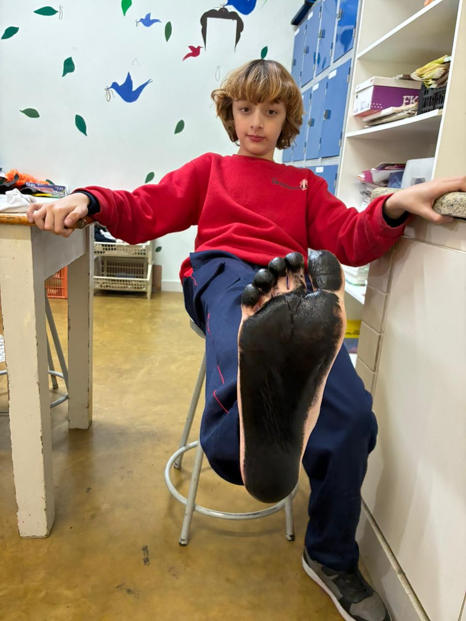 4 ano - Pegadas da Lua Santa Gema